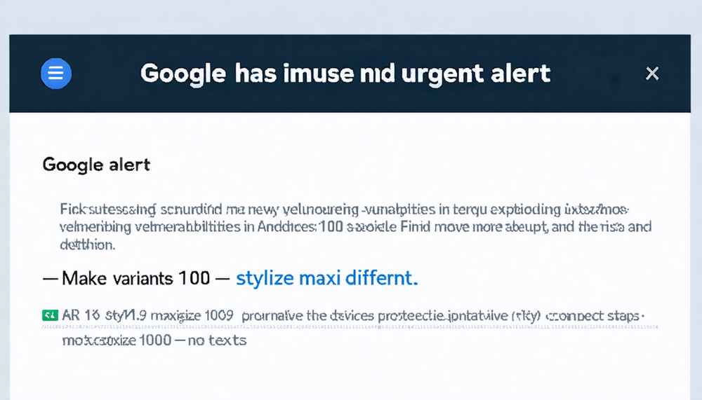 Alert! Google's New Warning on Dangerous Android Vulnerabilities