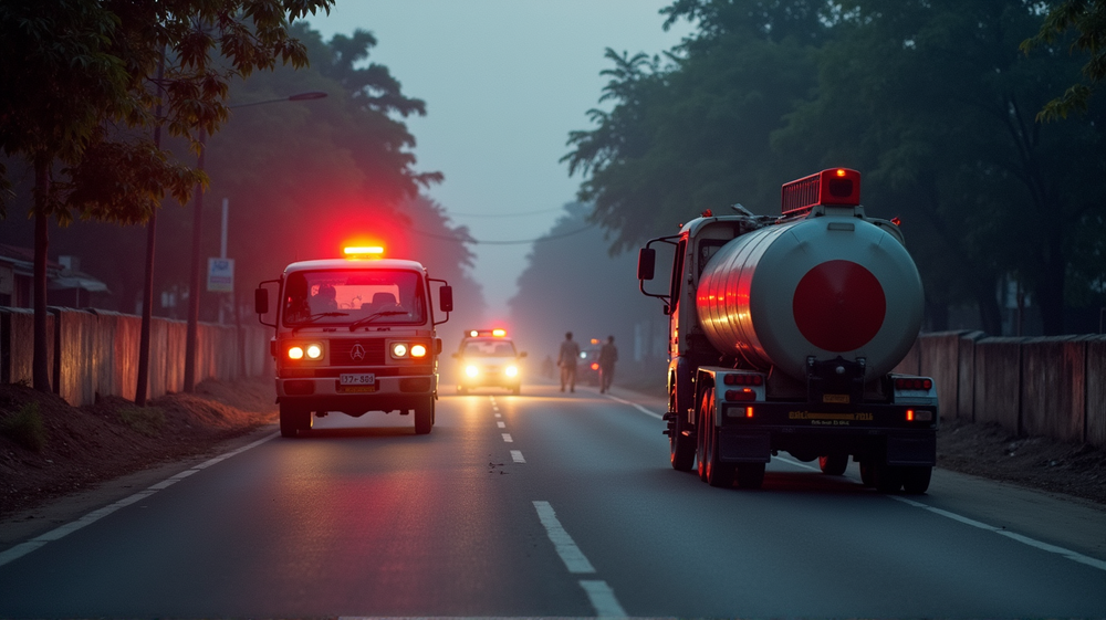 Tragic Road Mishap in Jamshedpur: Young Woman Crushed by Tanker